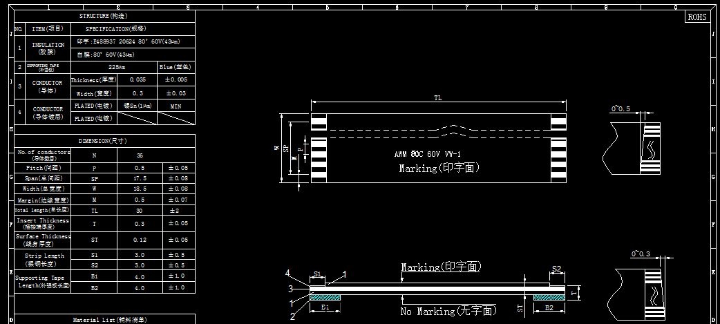 FFC排綫(xiàn)規格(gé)圖